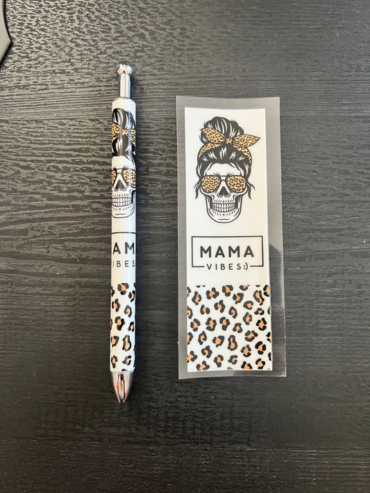 Stainless Steel Mama Vibes Pen